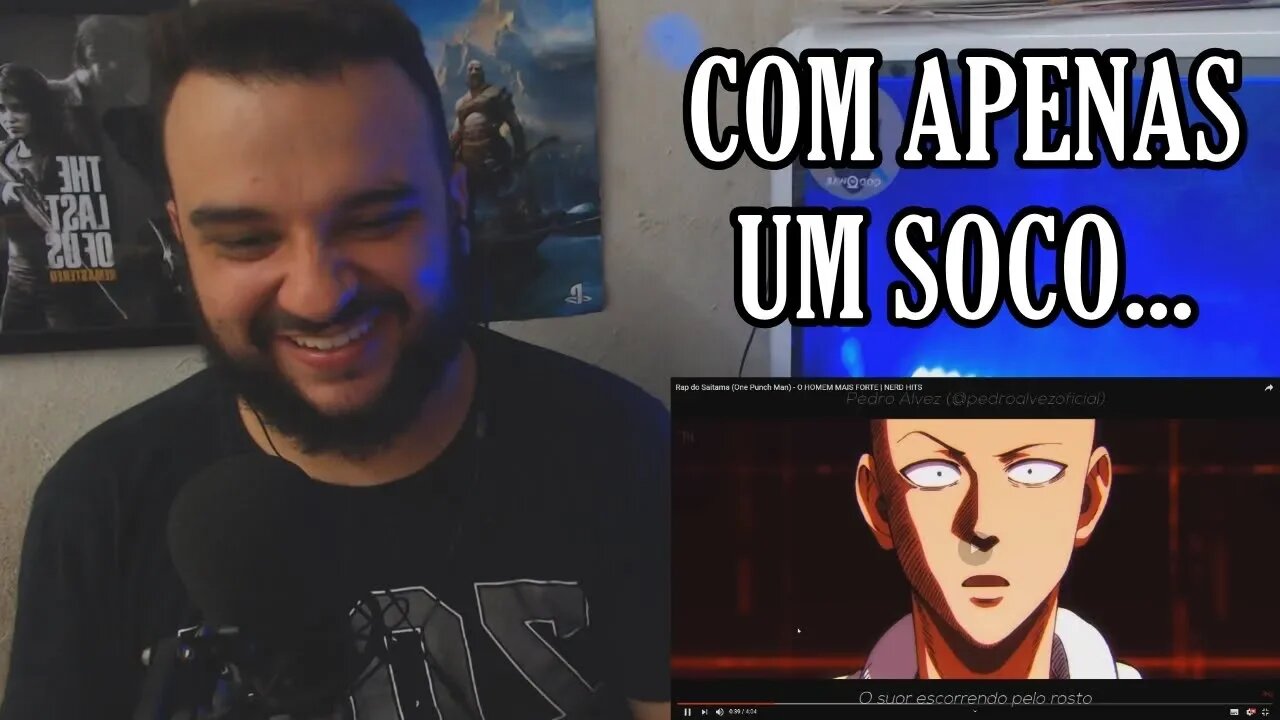 (REACT) Rap do Saitama (One Punch Man) - O HOMEM MAIS FORTE | NERD HITS (7 Minutoz )