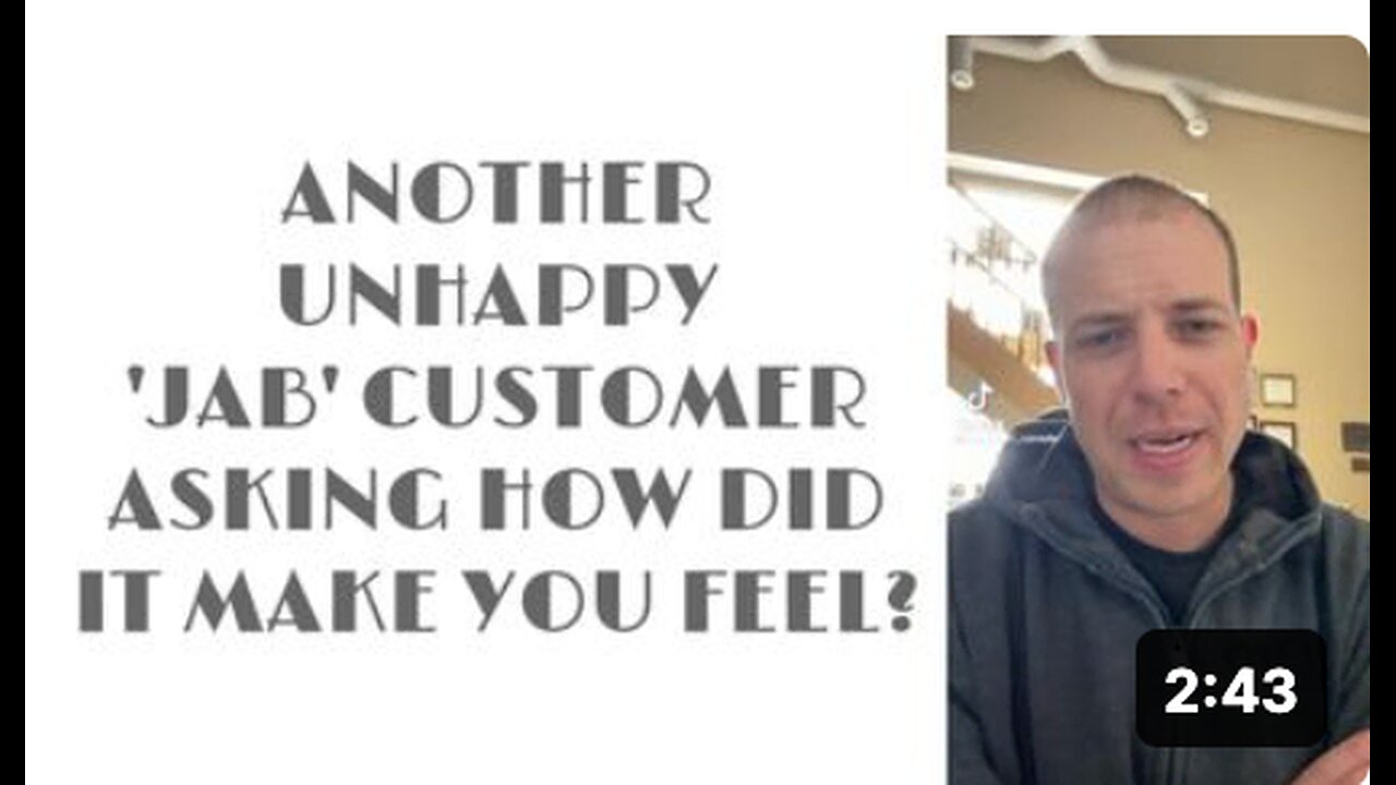 ANOTHER UNHAPPY 'JAB' CUSTOMER ASKING HOW DID IT MAKE YOU FEEL?