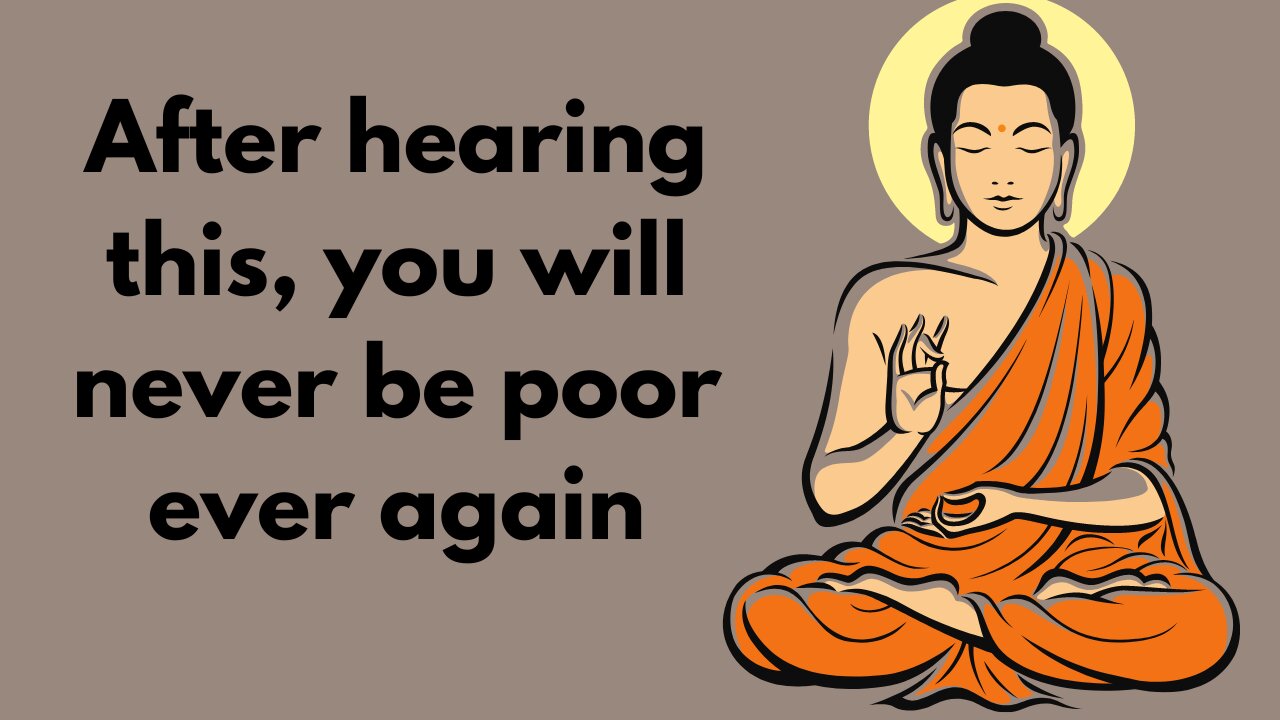 Buddha teaches us how to think about manifesting money