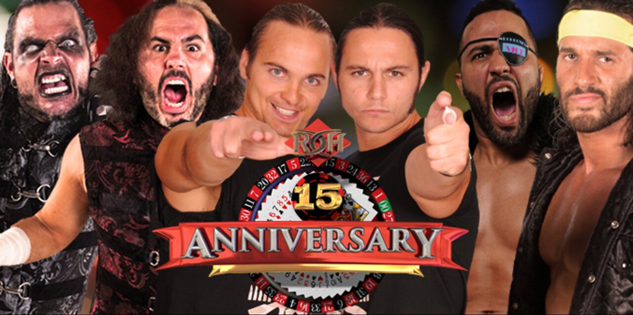 The Young Bucks vs The Hardys vs RPG Street Fight ROH 15th Anniversary Highlights