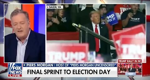 Piers Morgan makes his predictions about 2024 election- Trump is gonna to win 🏆