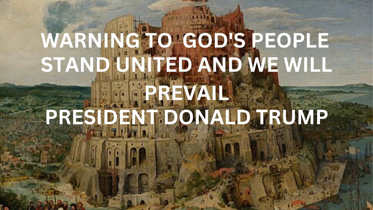 WARNING TO GOD'S PEOPLE/ UNITED WE STAND AND DIVIDED WE FALL