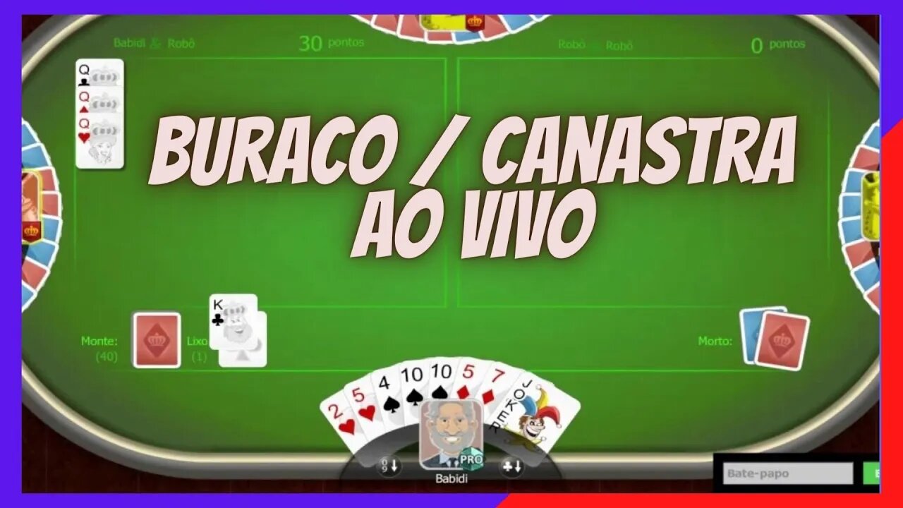 JOGO DE BURACO - CANASTRA - CARTEADO ONLINE 17/03/2022