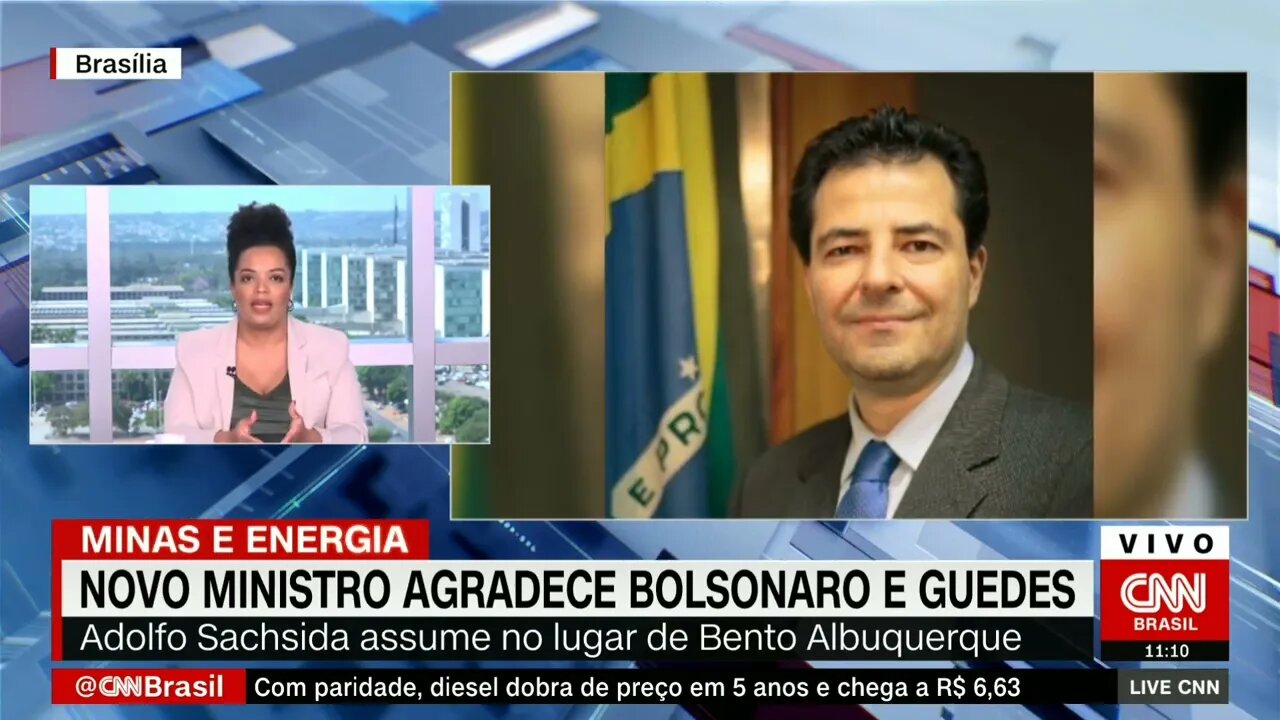 À CNN, novo ministro de Minas e Energia agradece indicação e evita falar sobre troca | LIVE CNN