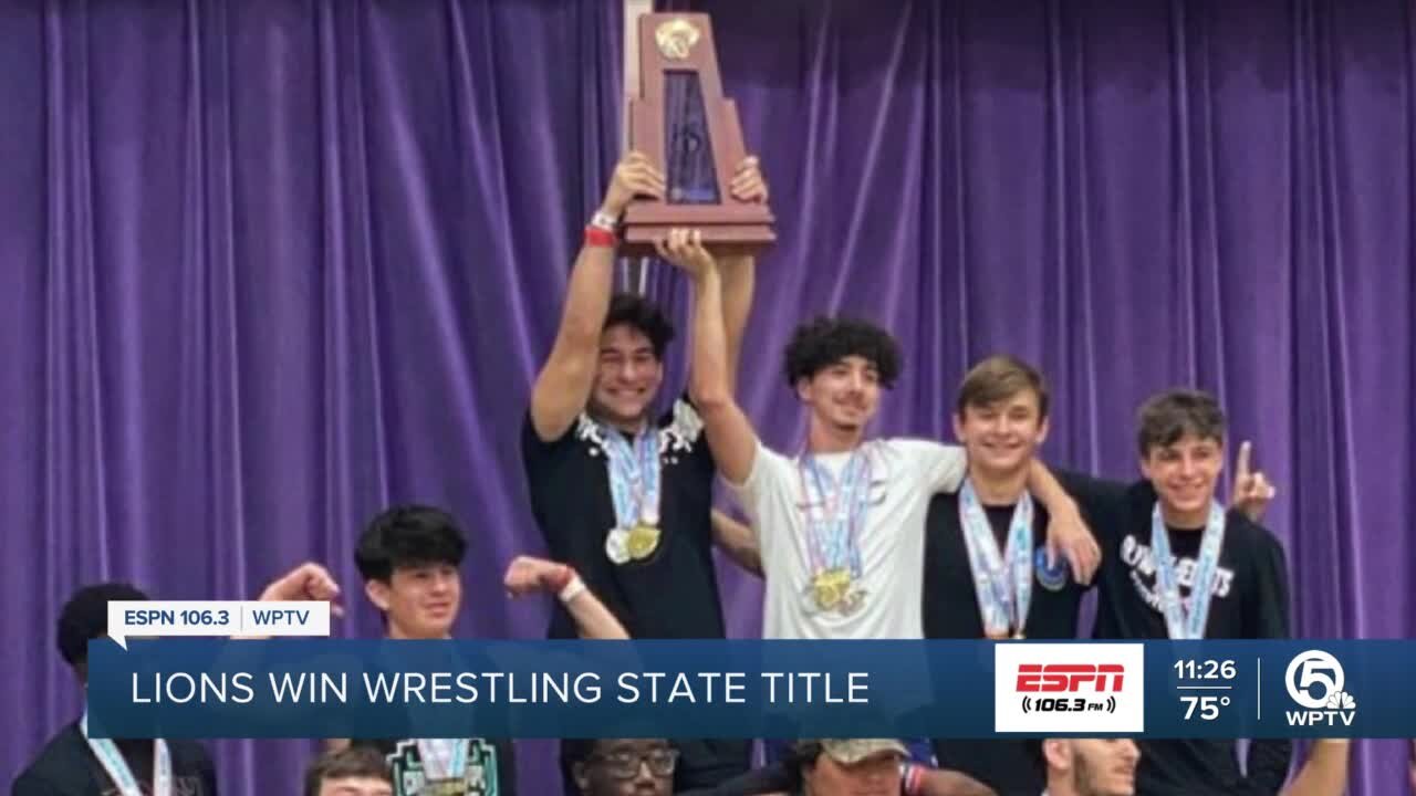 Lions wrestling won the state title