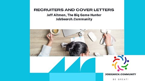 Recruiters and Cover Letters