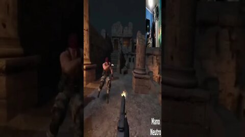 Ganhando do Krauser na faca Resident Evil 4 TEASER