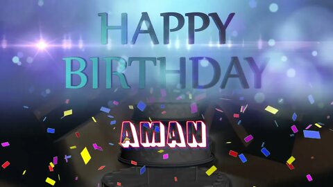 Wish you a very Happy Birthday Aman from Birthday Bash