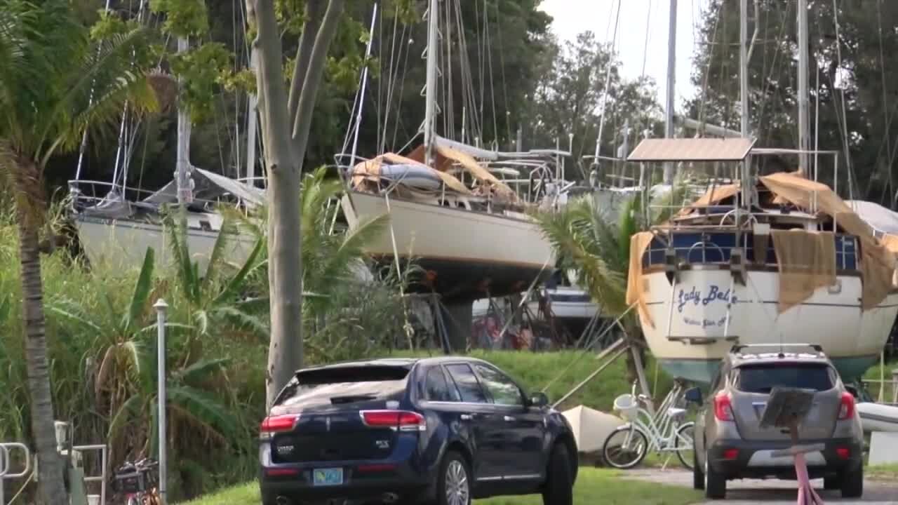 Boat owners prep at Indiantown Marina ahead of Nicole