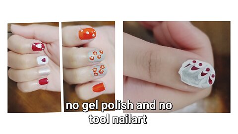 EASY NO TOOL NAILART #Nailart #new nailart ideas