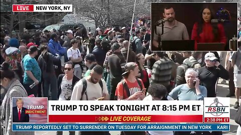 TRUMP INDICTMENT: Protesters Gather in Manhattan...