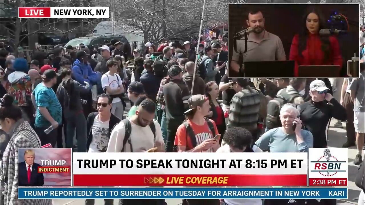 TRUMP INDICTMENT: Protesters Gather in Manhattan...