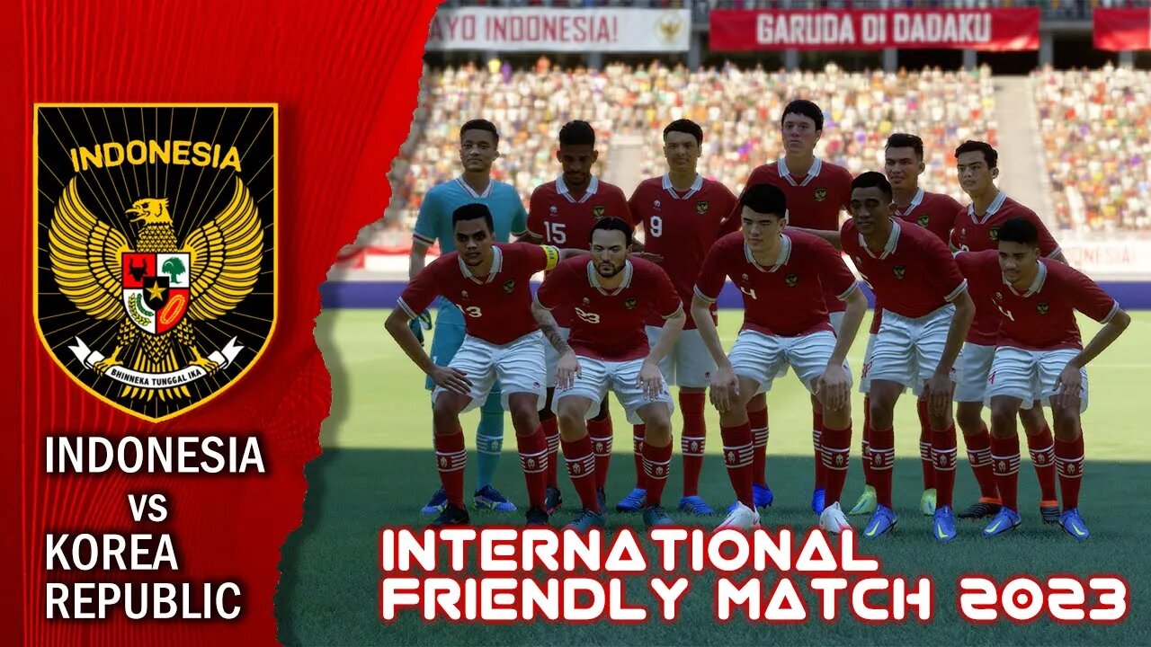 Uji Coba 2023 | Indonesia vs Korea Republic | Fifa 22 Gameplay