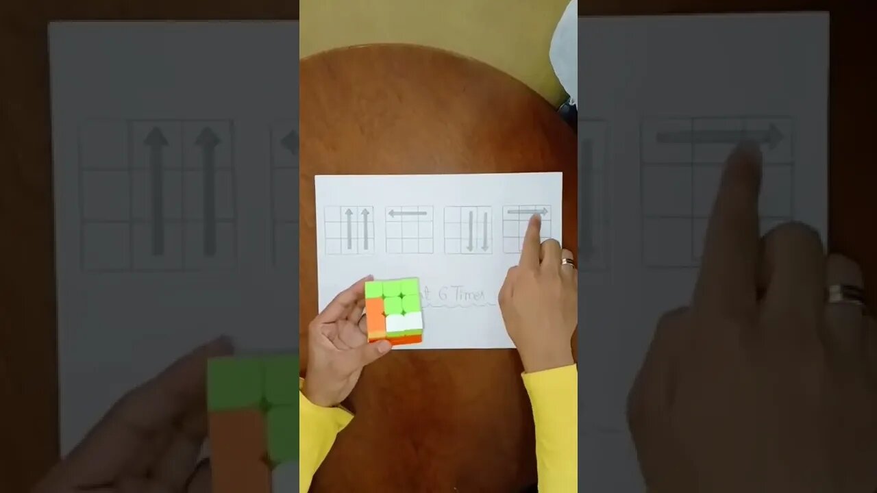 Easy 3×3 Rubik's cube algorithm #shorts #short #trending #viral