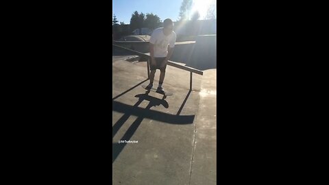 Skateboarding in the sunshine