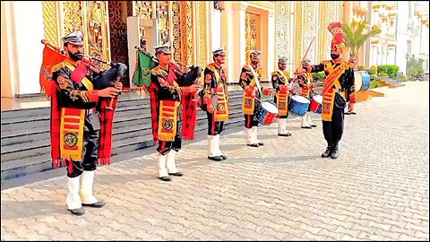 Asian Desi Wedding celebration unique style Army Music Band