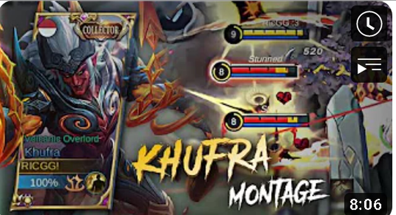 SATISFYING! KHUFRA ULTI+FLICKER MONTAGE - Mobile Legends