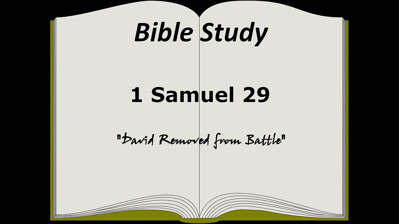 1 Samuel 29 Bible Study