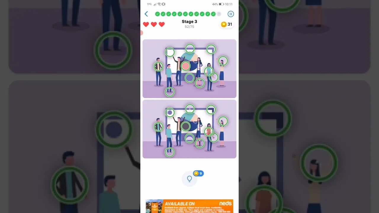 Differences - Stage 3 - Level 52 of 75