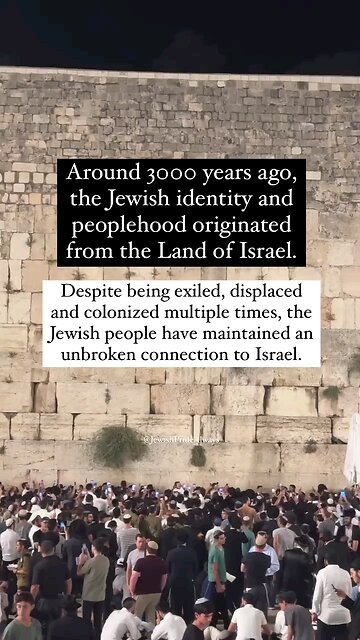 Waaay before Islam or the invention of "Palestinians" - We were there! Over 3,000 years Still there!