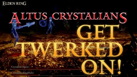 How to Beat the Crystalians Boss in Altus Tunnel and Twerk On Them | Elden Ring