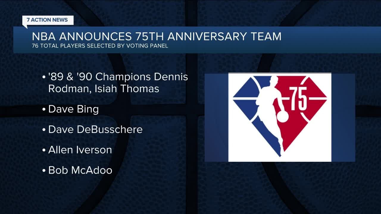 Pistons greats, Hall of Famers among players selected to NBA 75th Anniversary Team