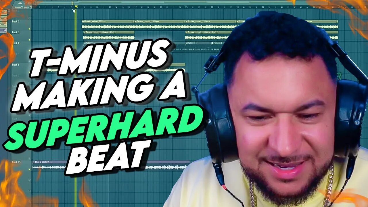 T-Minus Making a Superhard Beat 😤🔥