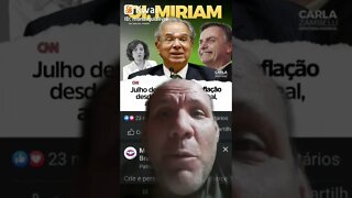 Julho tem maior deflação da história do real. E aí Miriam leitão