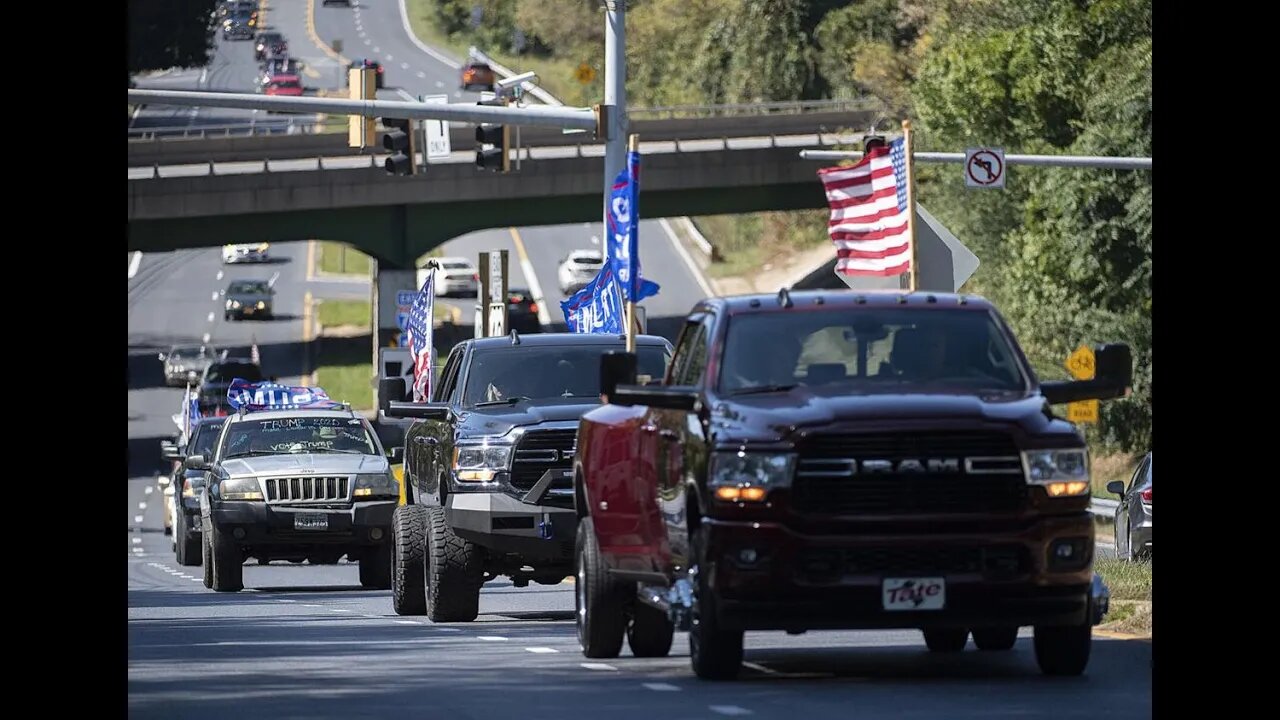 In The Middle of A Trump Parade