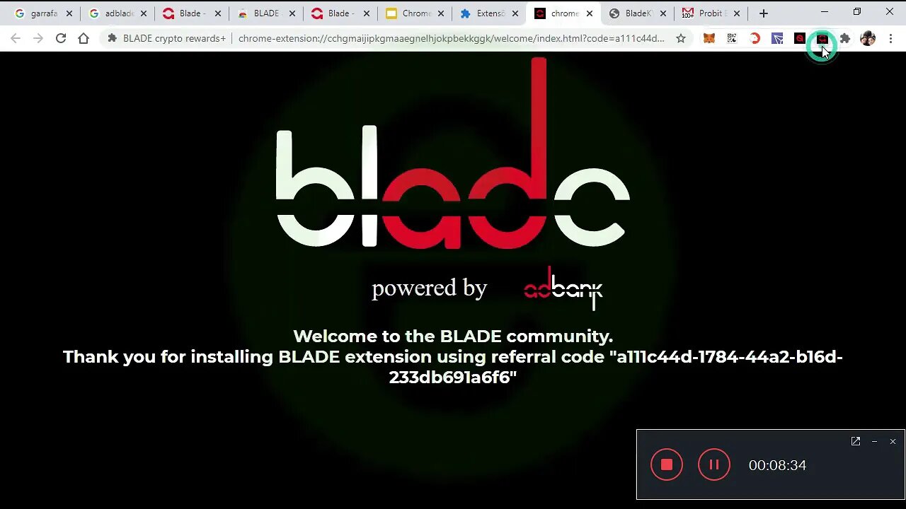 Finalizado - Airdrop - Blade - $ 1,5 + $ 350/Referencia