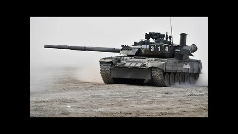 T-80 MAIN BATTLE TANK IN ACTION #russia #ukraine #war #weapons #tanks