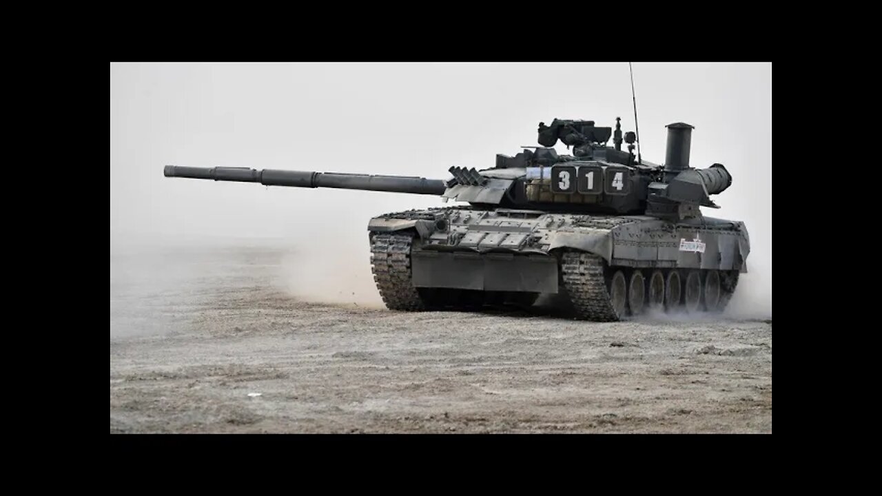 T-80 MAIN BATTLE TANK IN ACTION #russia #ukraine #war #weapons #tanks
