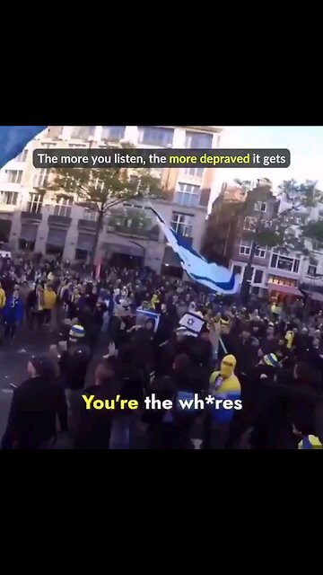 VILE Maccabi Tel Aviv Anthem Outside of da Area of da Recent Incidents in Amsterdam. ⏬Read descrip