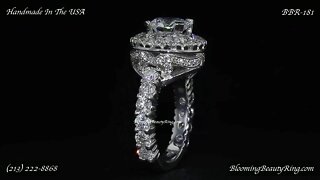 BBR-181 Diamond Engagement Ring By Blooming Beauty Ring Company