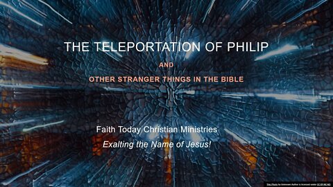 The Teleportation of Philip the Evangelist