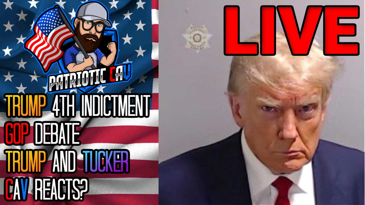 TRUMP ARRESTED | Mugshot and Statement | Tucker & Trump | GOP Debate