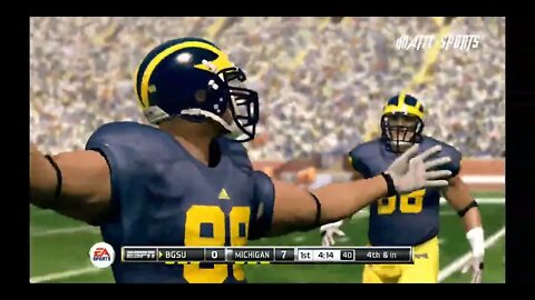 NCAA Football 11 Michigan Dynasty Year 1 ( BGSU at Michigan ) Week 4