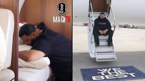 DJ Khaled Prays While Private Jet Goes Through Turbulence! 🙏🏾