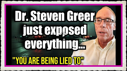 OH SH T Dr. Steven Greer just exposed everything about the Drones and it should concern all of us.