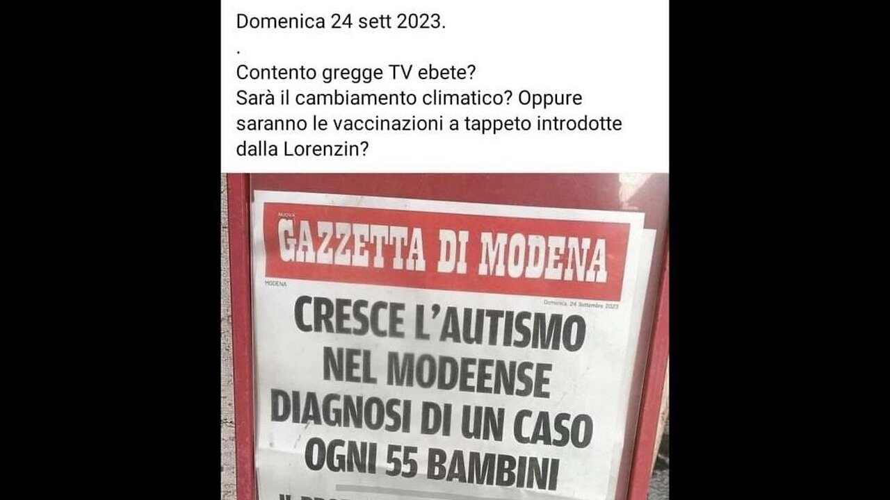 Speciale RAI su Autismo e Vaccini (2014)
