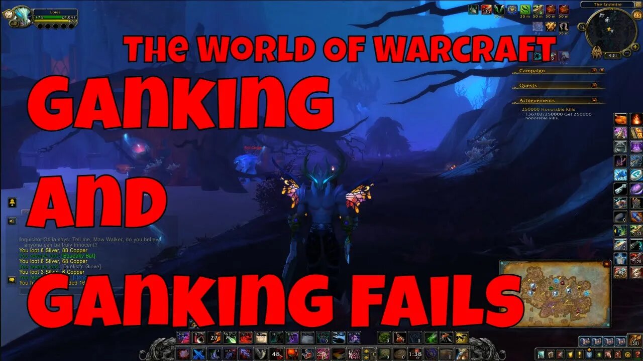 Ganking And Ganking Fails In World Of Warcraft With Lores