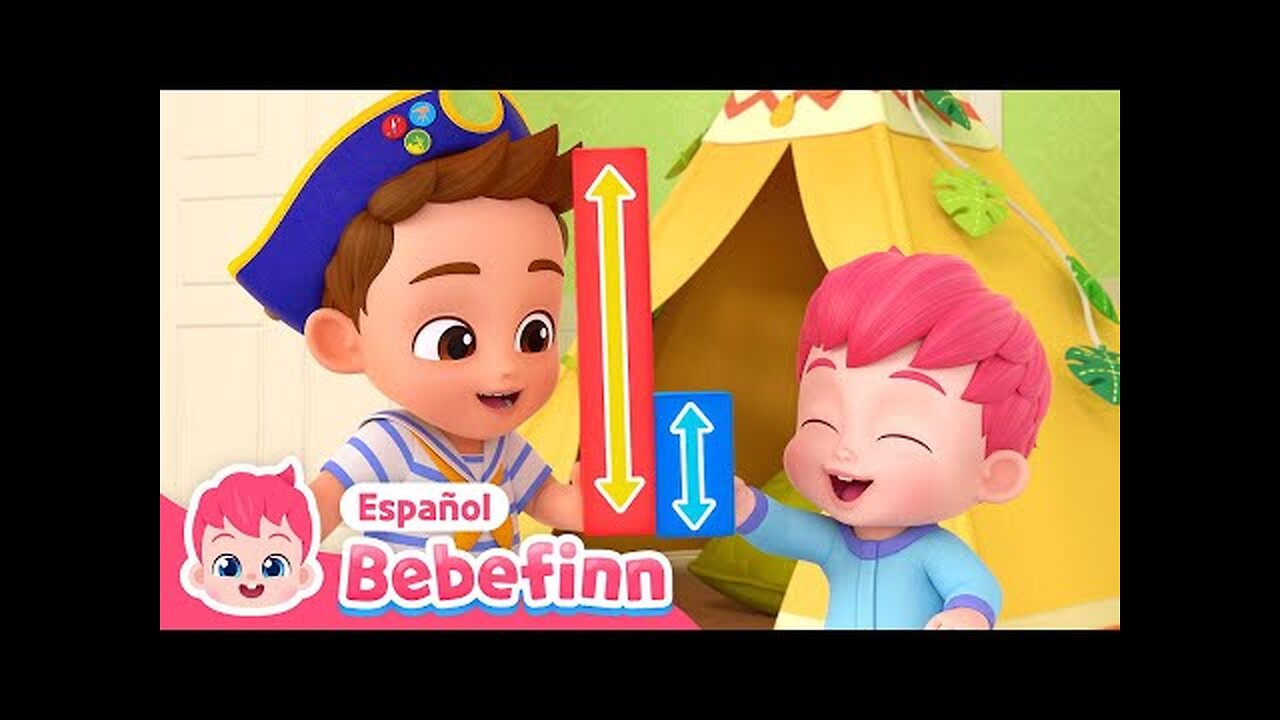 šĀ”Encontremos los opuestos! | Largo y Corto | Canciones Infantiles | Bebefinn en espaƱol