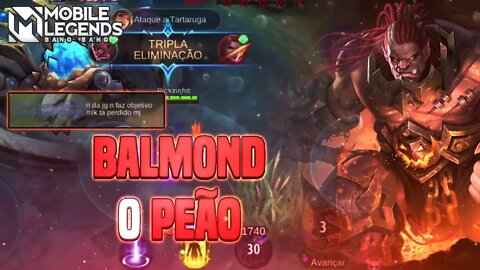 BAXIA CHOROU A PARTIDA TODA, MAS MEU BALMOND USA BUILD DE 3 MACHADOS | ÉaM #18 | MLBB