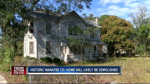 Historic African American home scheduled for demolition in Bradenton