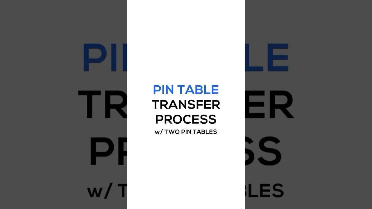 #LEAN Manufacturing Products - Pin Table Transfer w/ Two Tables