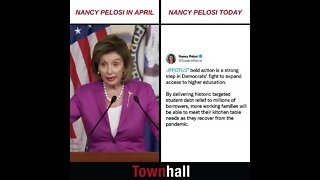 Nancy Pelosi has MAJOR flip-flop on student debt forgiveness #shorts