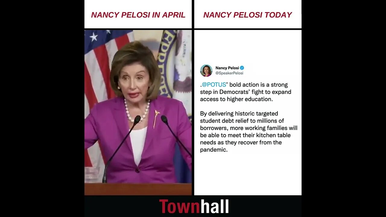 Nancy Pelosi has MAJOR flip-flop on student debt forgiveness #shorts