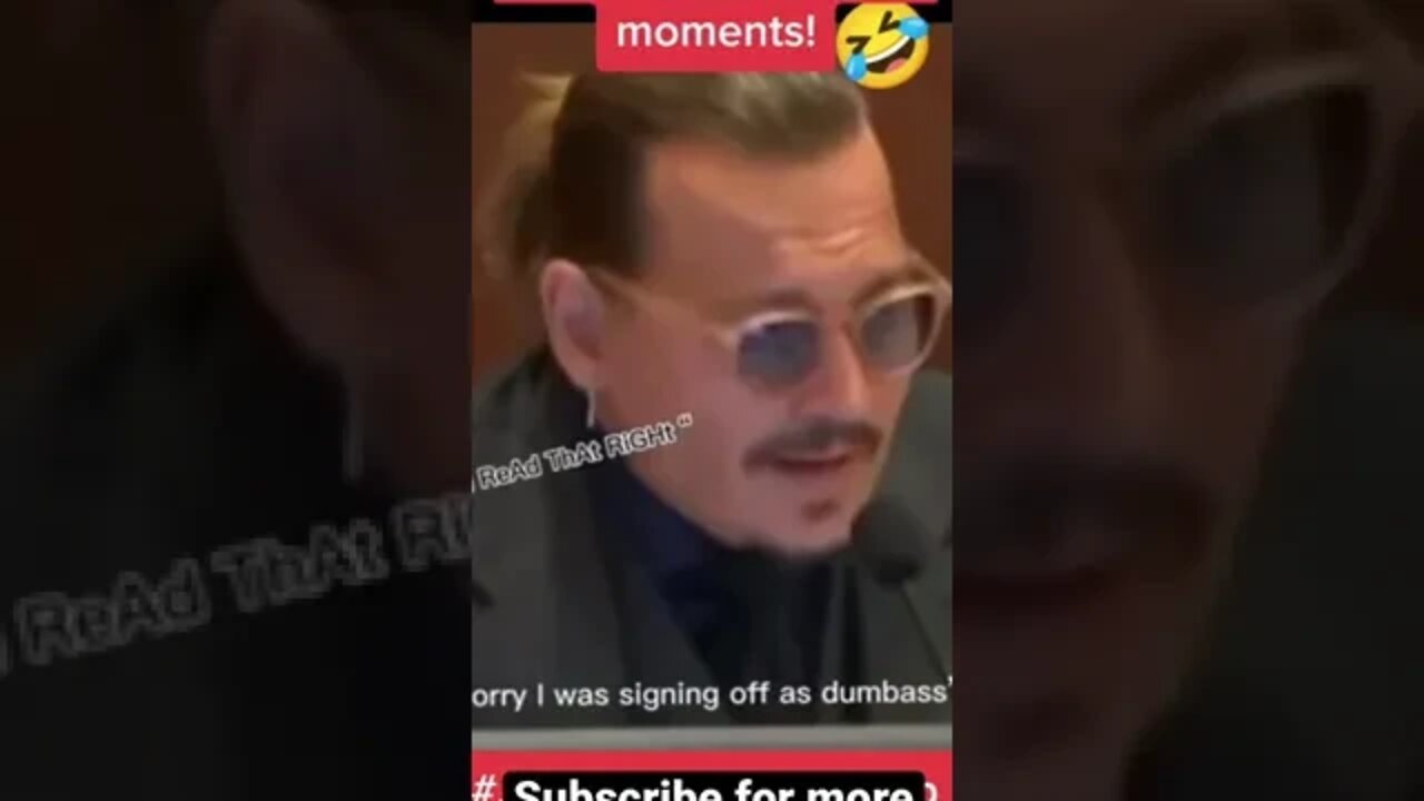 Funny moments from Johnny depp trial #shorts