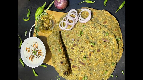 Methi Ka Paratha ( fenugreek leaves tortilla)