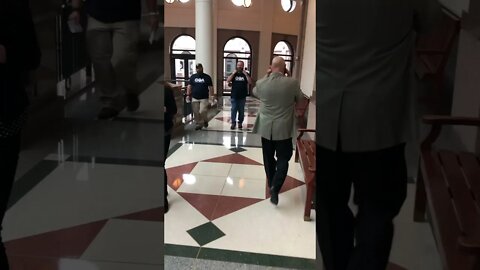 DPS region 7 at capital / Sargent of arms tried to knocked the phone out of my hand